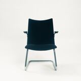 De Wit 4014 tubular steel Dutch lounge chair, 1950s