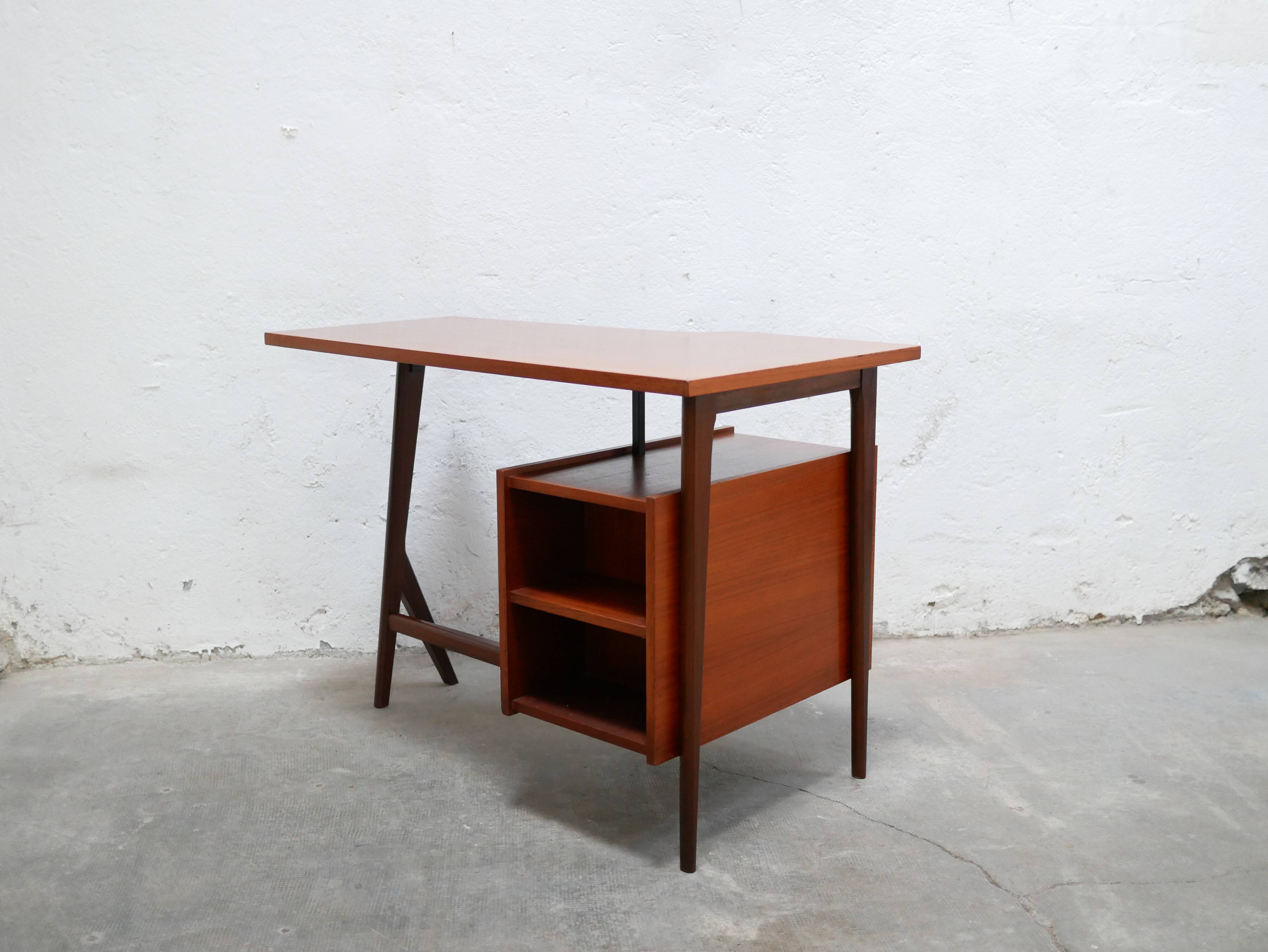 Vintage Scandinavian teak desk