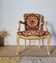 Louis XV style cabriolet armchair - floral velvet seat