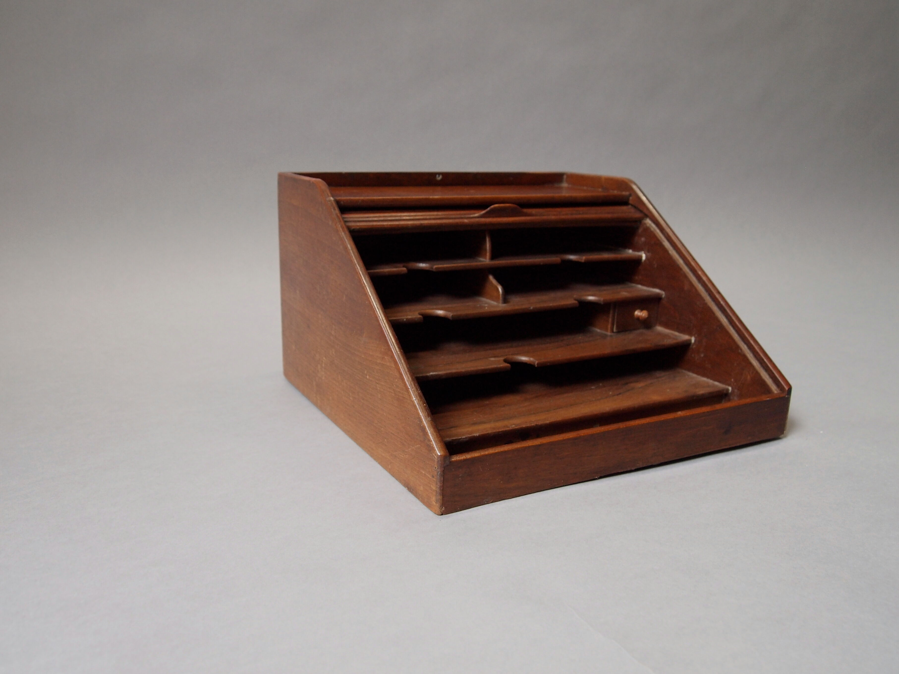 Walnut office storage box
