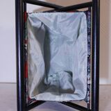 Floral fabric magazine rack