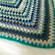 Vintage crochet plaid
