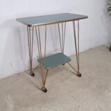 Vintage bar cart / plant table / trolley