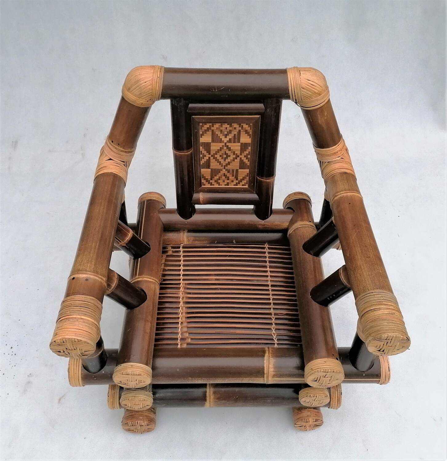 Fauteuil en bambou, années 1970