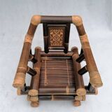 Fauteuil en bambou, années 1970