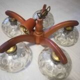 Wood chandelier