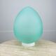 Egg lamp Domec pale green glass 70s