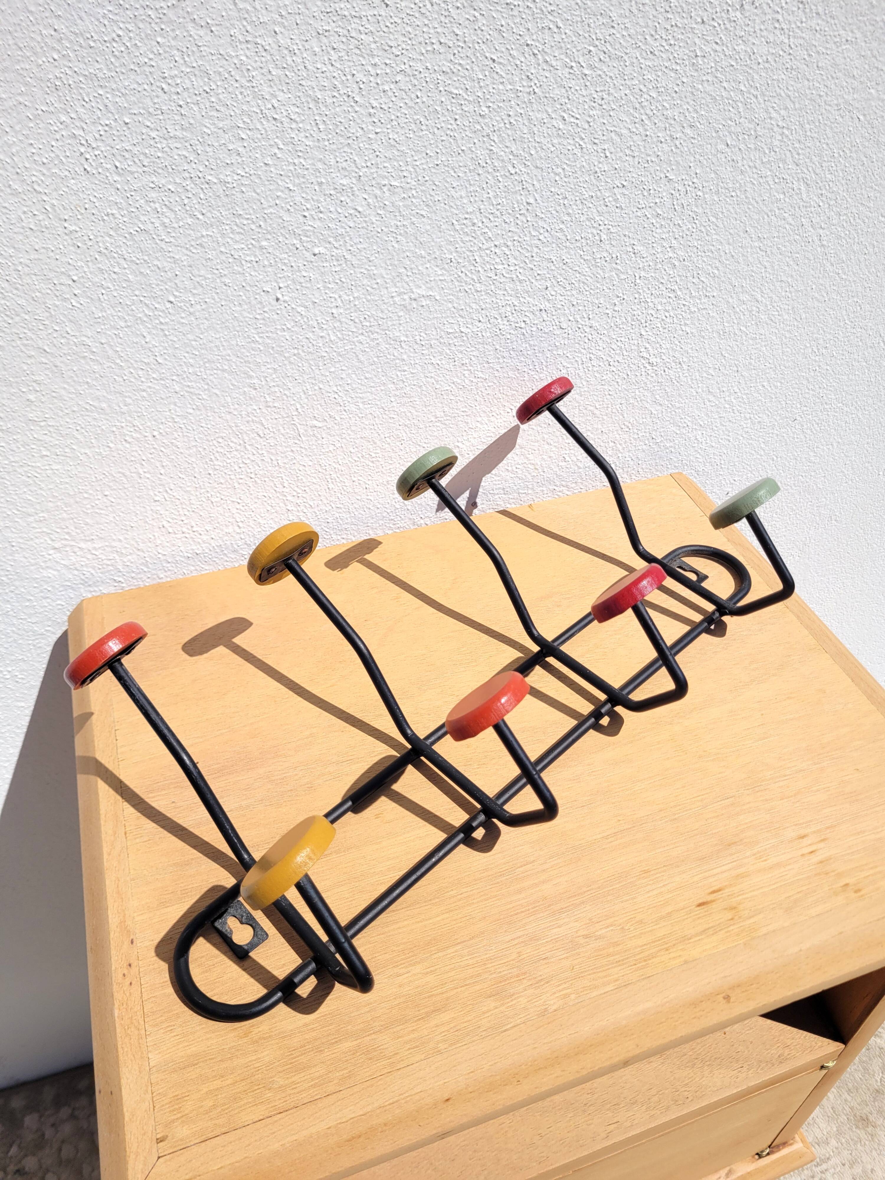 Vintage style wall coat rack