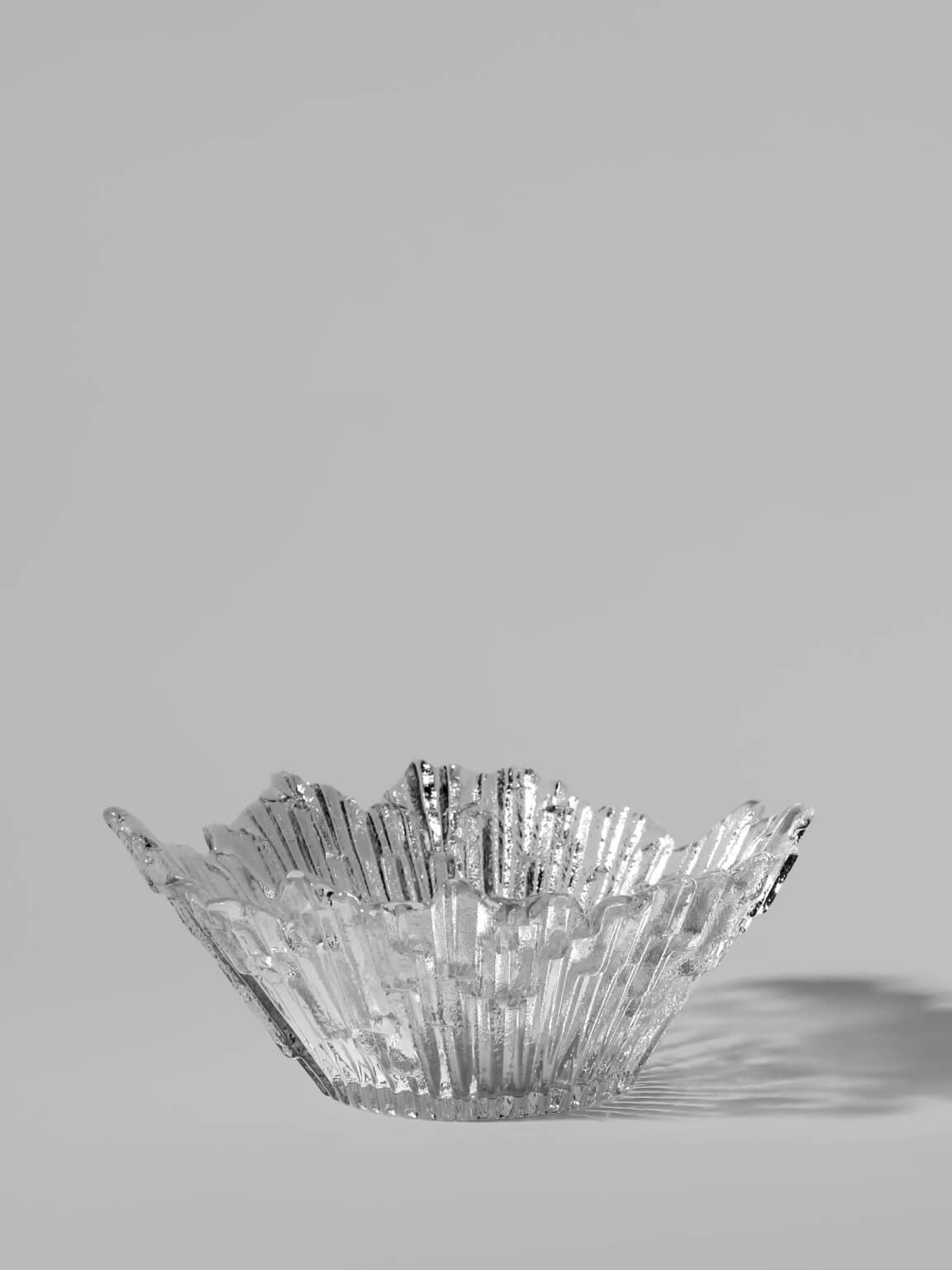 Tapio Wirkkala "Revoltunet" Ice Glass Bowl, 1970s, Finland