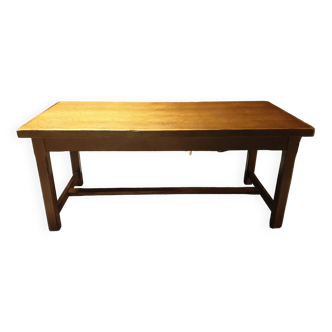 Solid oak farm table