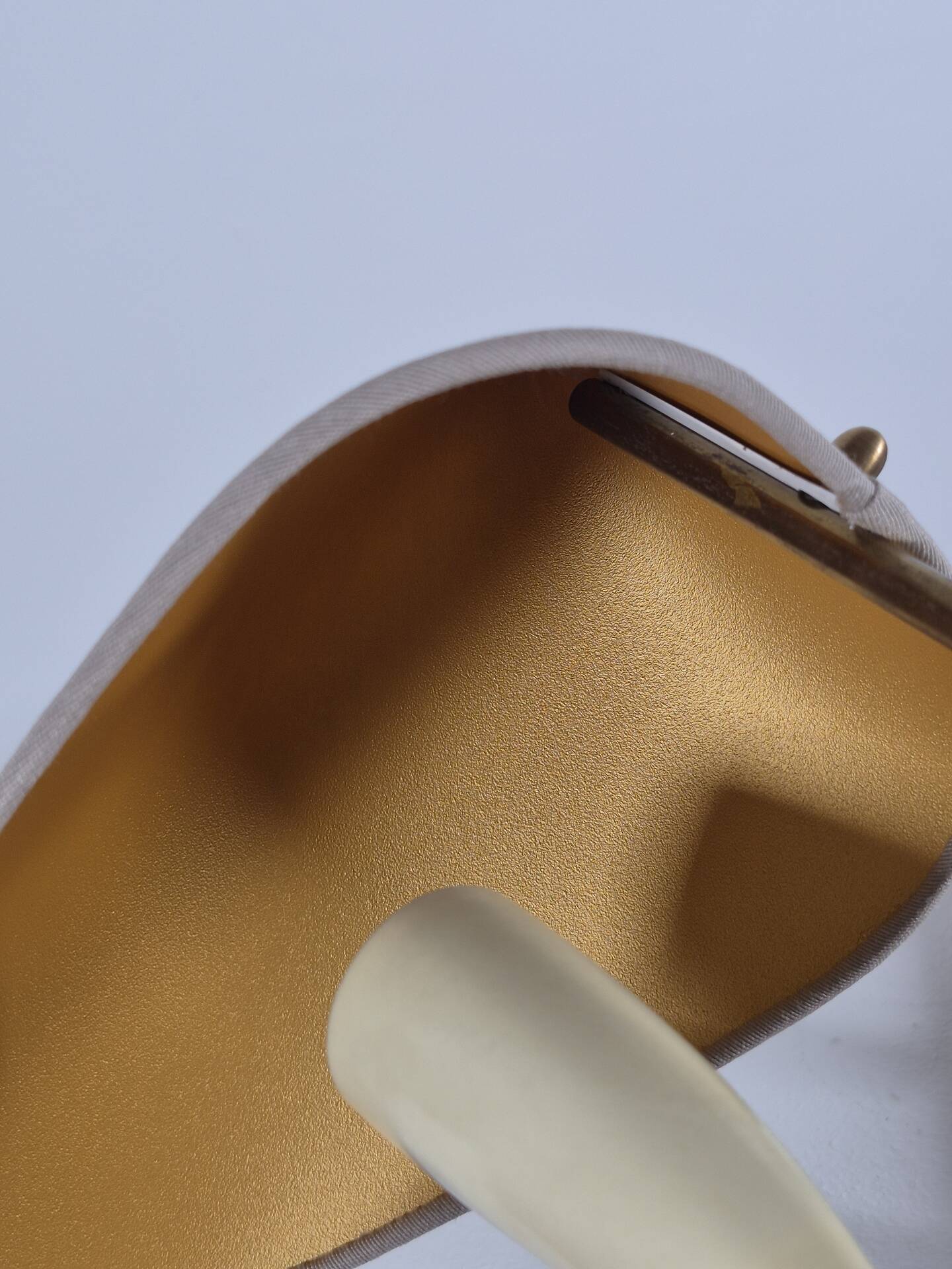 Pair of vintage brass wall or table lamps from the 1950s.