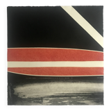 Pierre FICHET, Untitled, c. 1969. Embossed lithograph signed in pencil