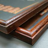 Two mirror frames Art-Deco style, silkscreened " Monte-Carlo " - France - 70's