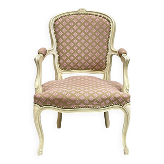 Fauteuil de style Louis XV, travail des années 70
