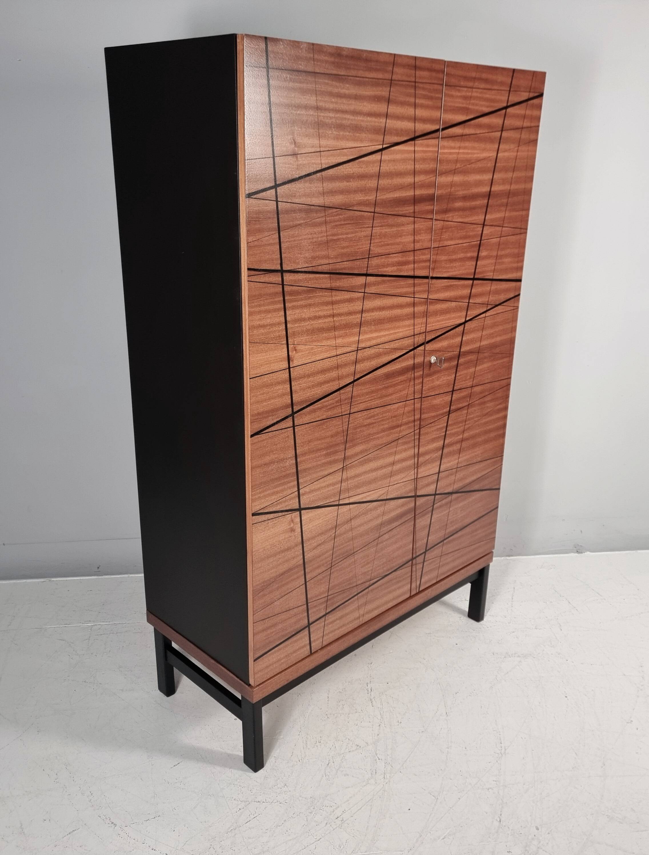 Vintage Wardrobe in Beech, 1970s