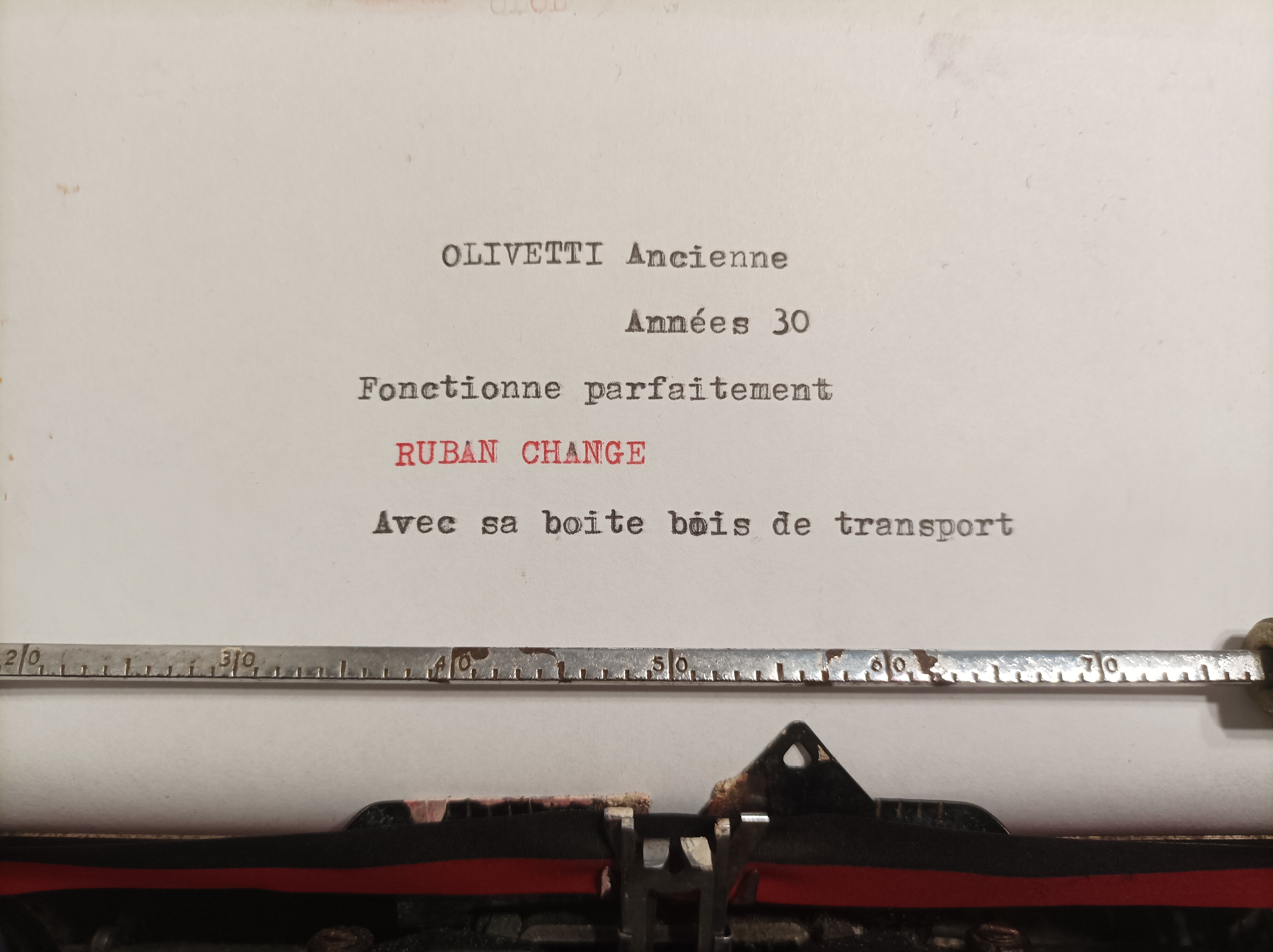 Old typewriter Olivetti Studio 42 40s/50s