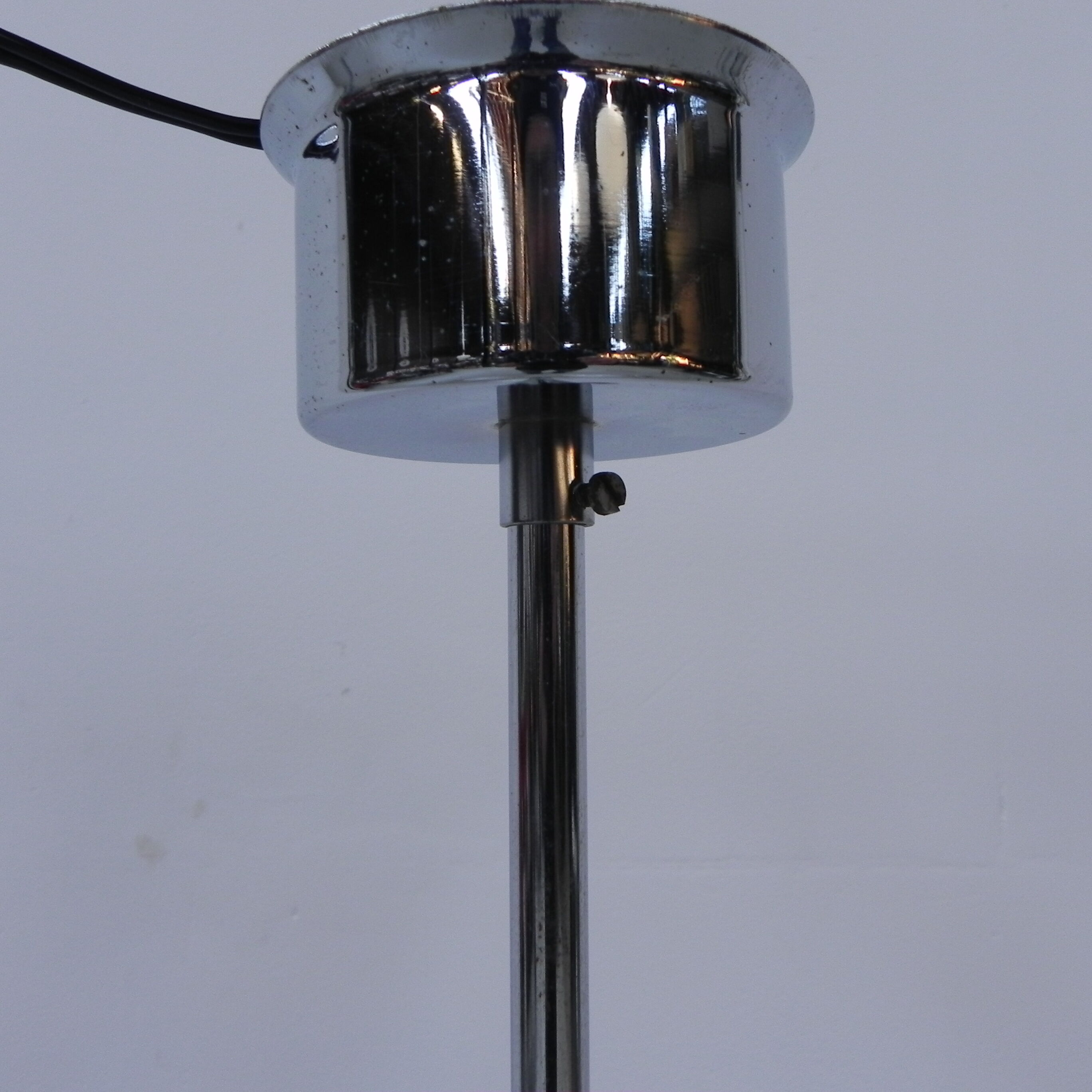 Vintage space age hanging lamp with 4 glass balls