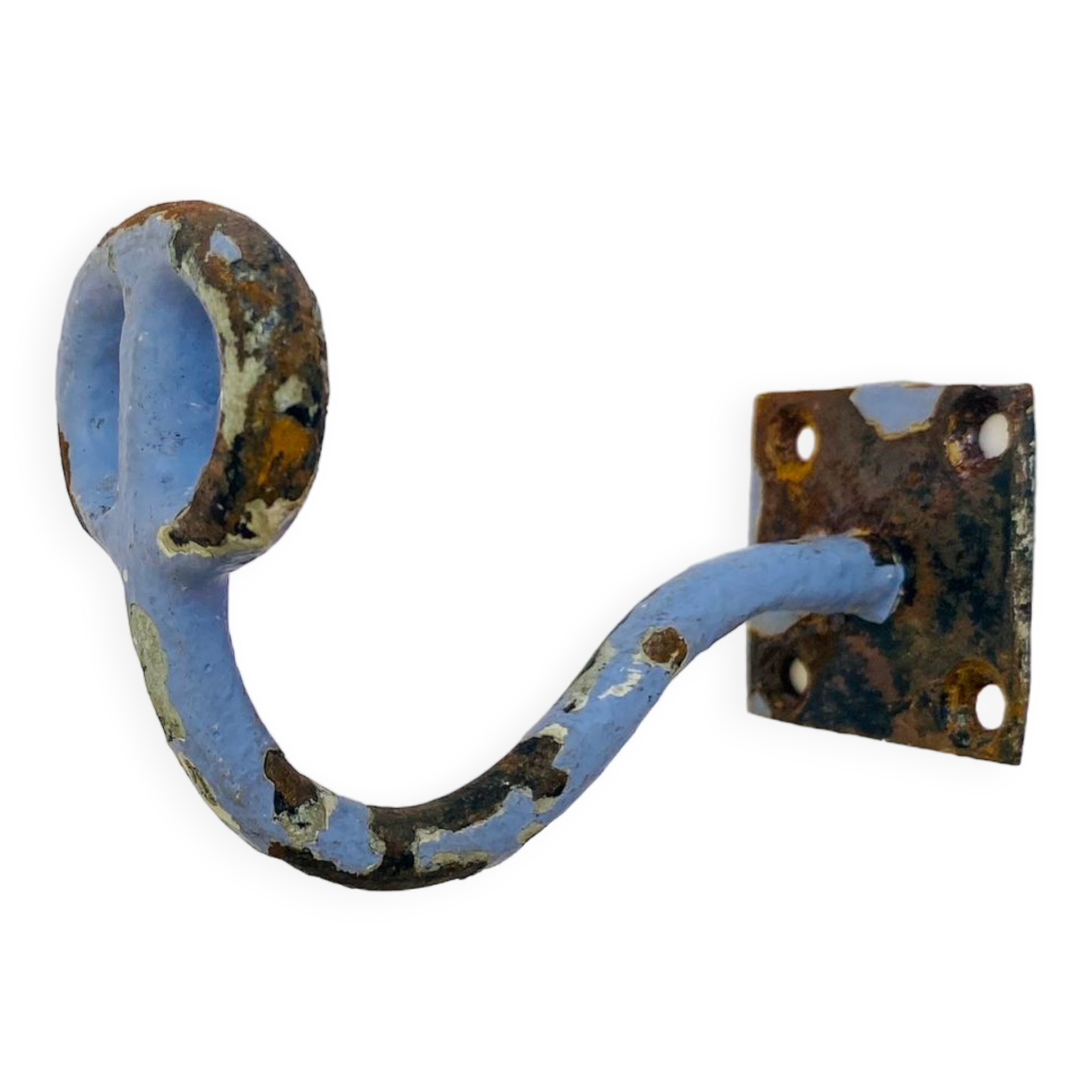 Enamelled cast iron hook