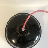 Set of 2 black enamelled bowls