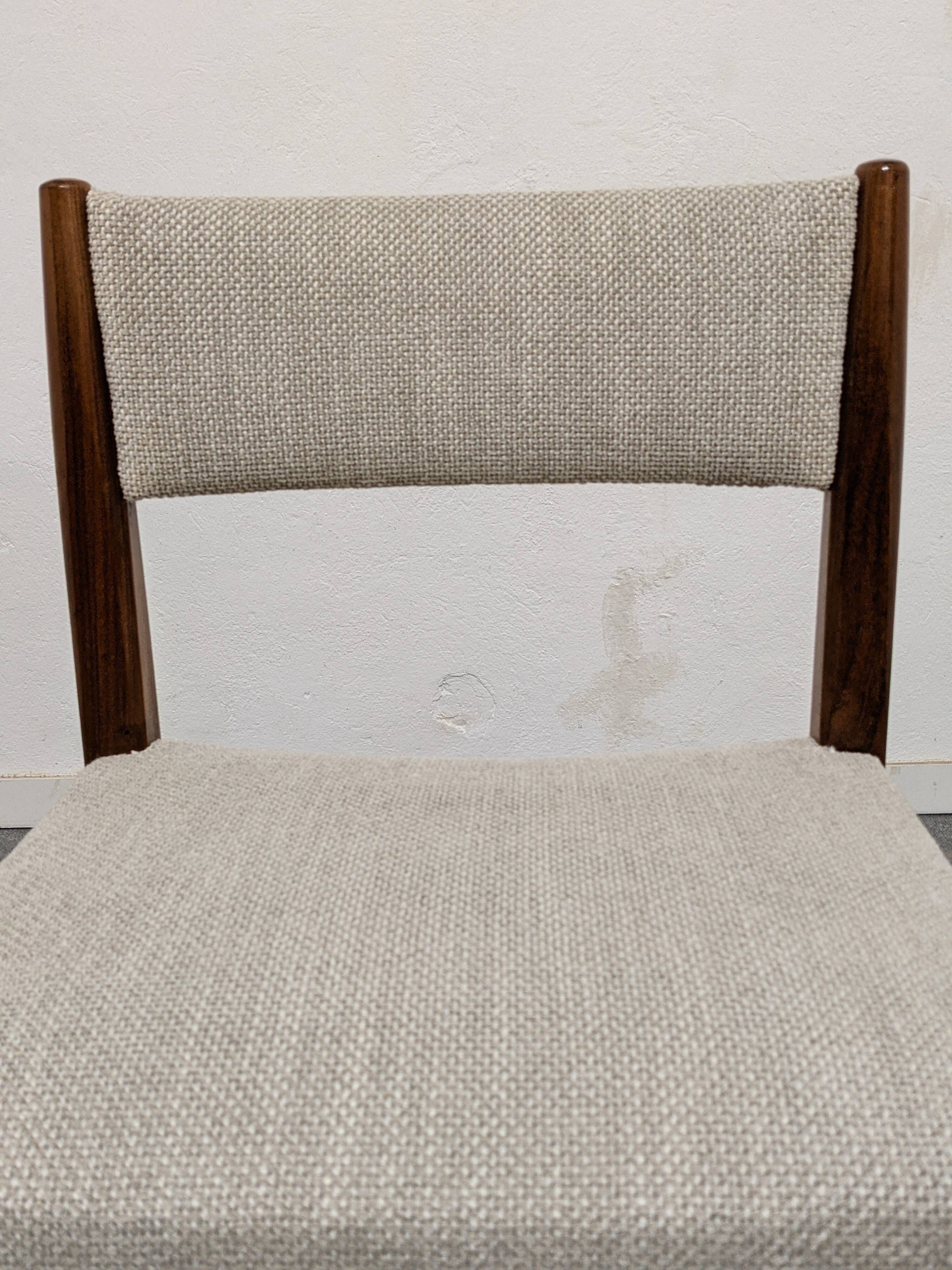Set of 4 Scandinavian teak chairs, Denmark circa 1960.