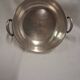 Antique serving dish, vegetable dish, in silver-plated metal, Pannassier silversmithing.