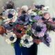 BURON Henri, Pastel still life bouquet of anemones signed around 1950