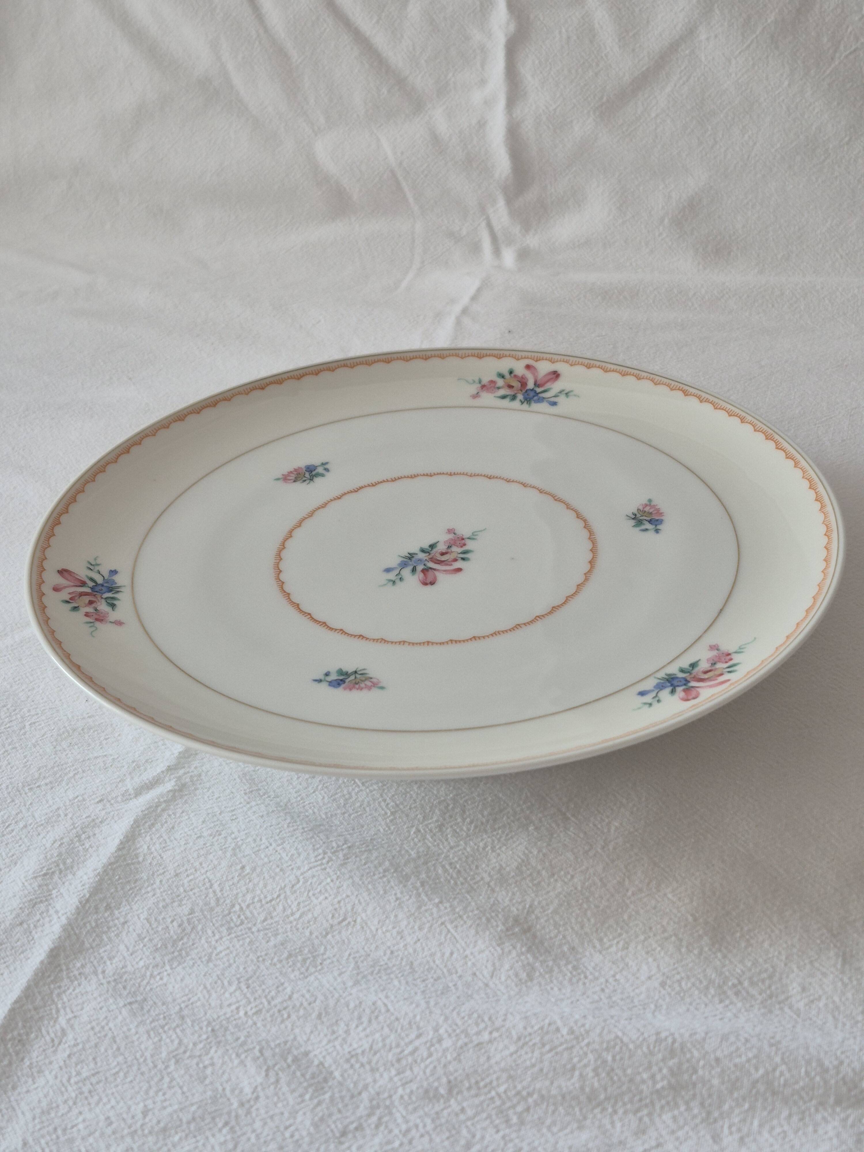 Dish on pedestal, Limoges porcelain, Albert Vignaud manufacture A564