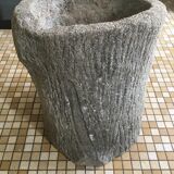 Pair of concrete planters