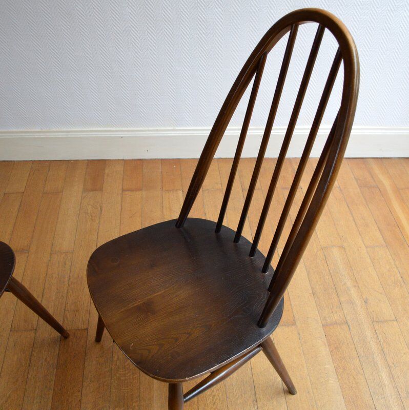 Pair of chairs 60s Ercol vintage