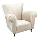 Italian Lounge Armchair in Beech Wood, Newly Upholstered, 1950s