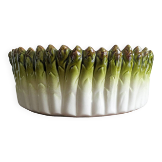 Vintage asparagus bowl, Italian majolica