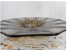 Smoked glass dish