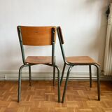 Pair of school chairs