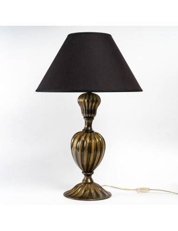 Paire de lampes de table en verre de Murano, Italie, 1950.