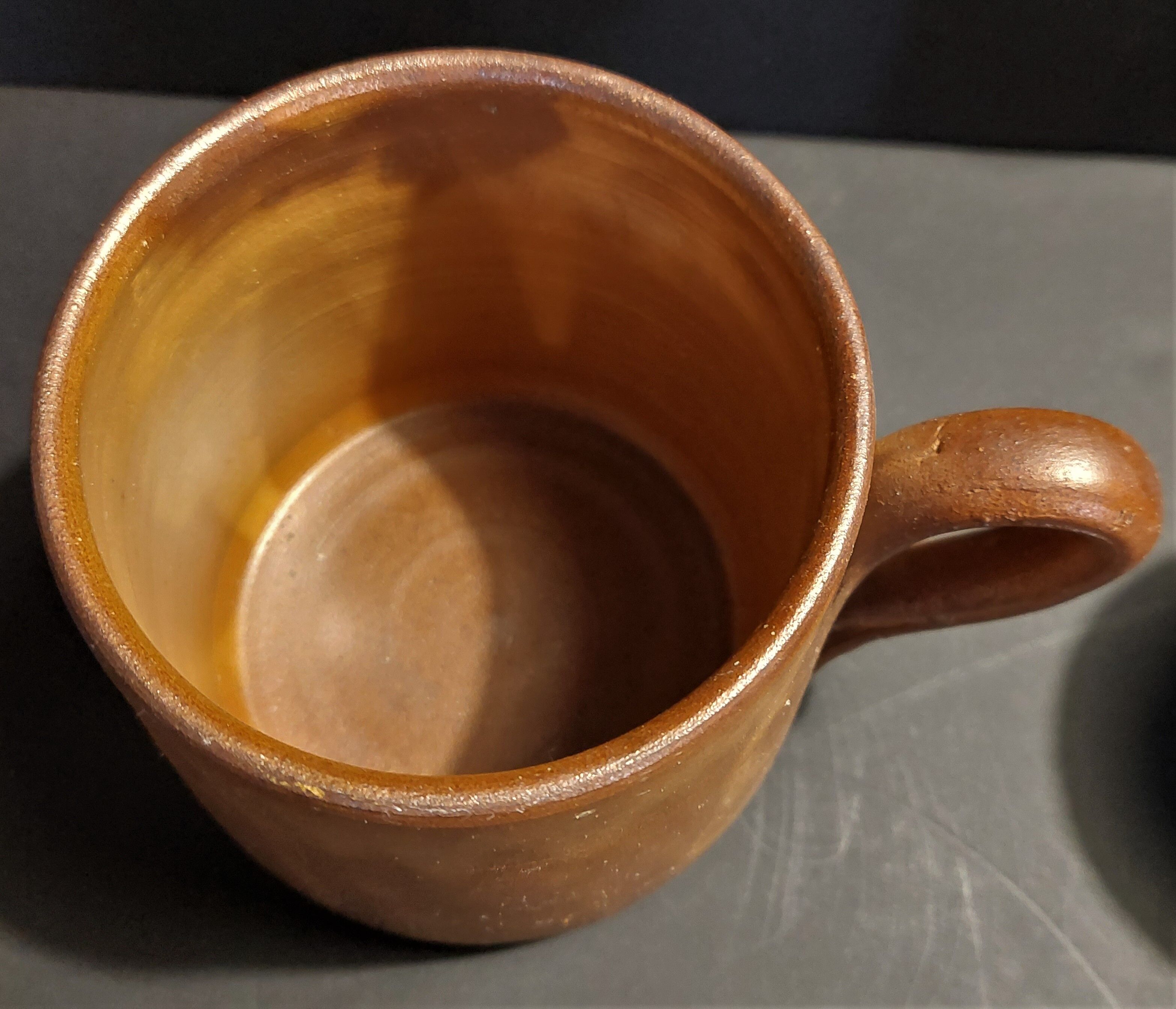 Beurrier à eau en grès signé poterie Lentier Sars poteries XXème