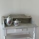 Shabby chic wooden and marble dressing table