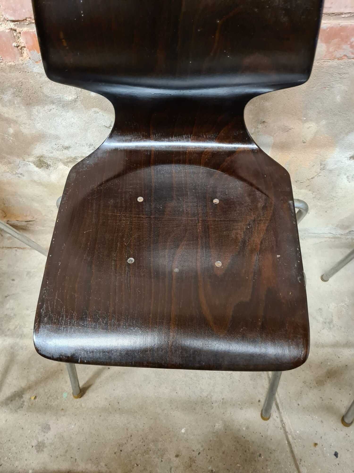 Set of 6 vintage stackable chairs pagwood Flötotto