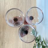 Set of 3 stemmed glasses