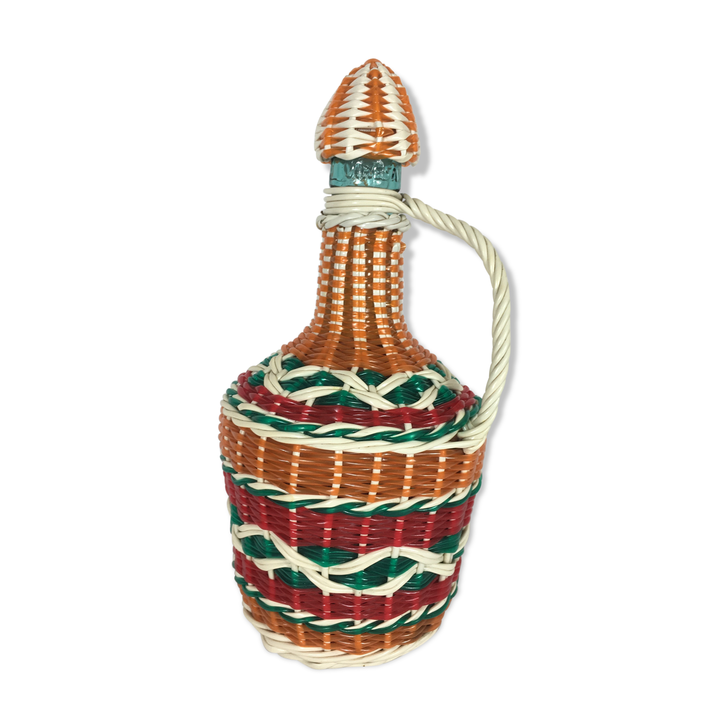 Bouteille scoubidou année 60