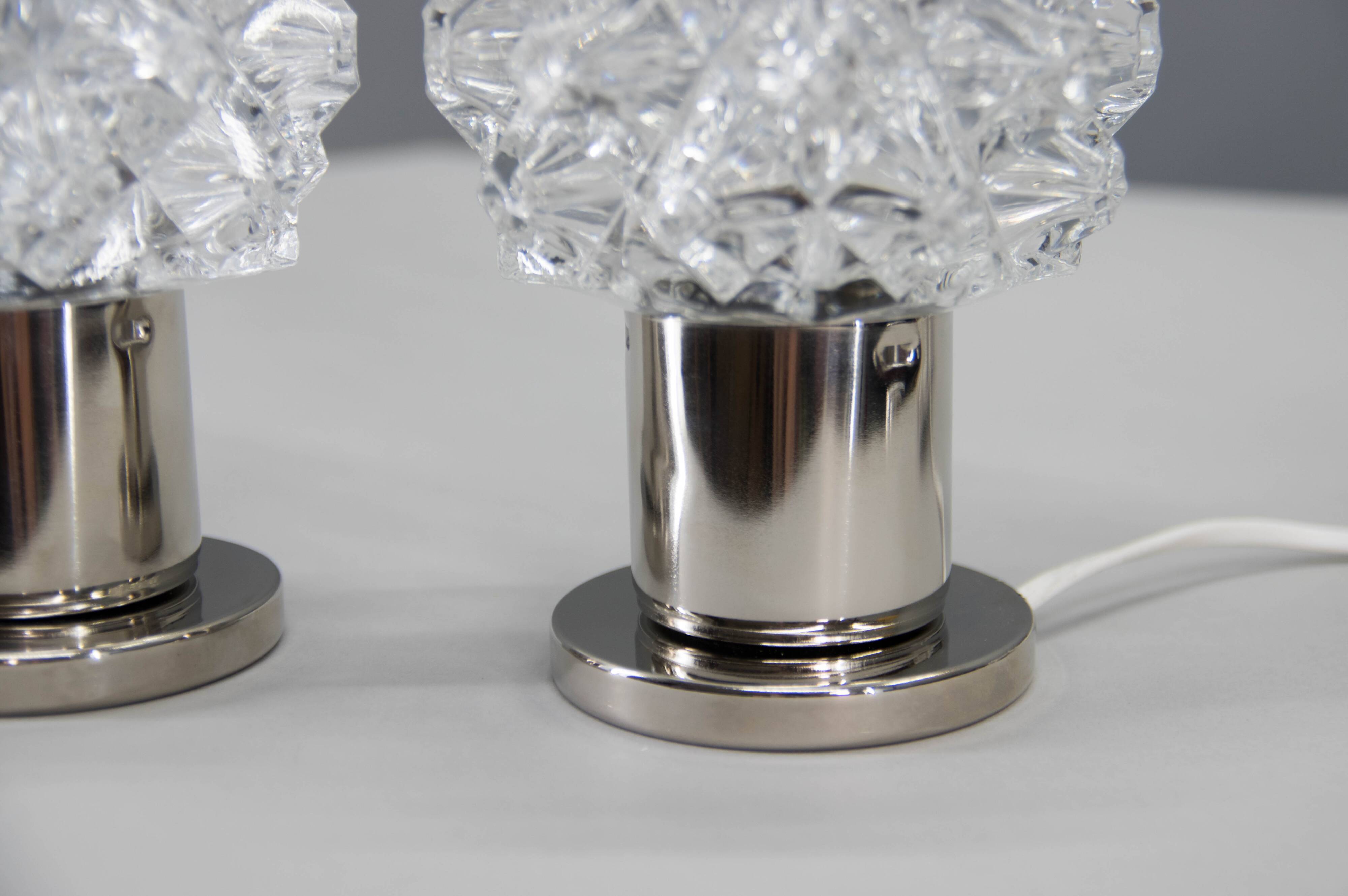 Two Bedside Table or Wall Lamps by Kamenicky Senov, 1970s