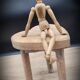 Heart tripod stool