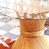 Vintage Mcguire bamboo table