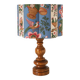 Handcrafted table lamp "Garden of Yesteryear" – Vintage turned wood from the 1970s