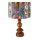 Handcrafted table lamp "Garden of Yesteryear" – Vintage turned wood from the 1970s