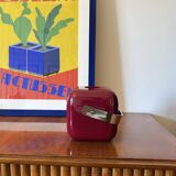 Space age red Ice Bucket, Guzzini Italy, ca. 1970s