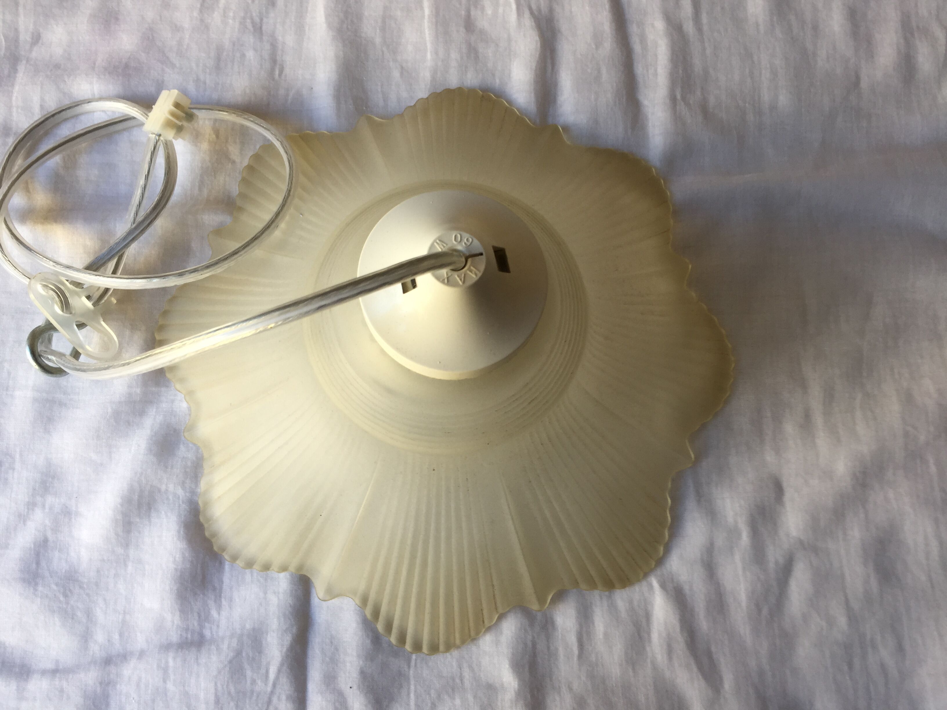 Old tulip hanging lamp