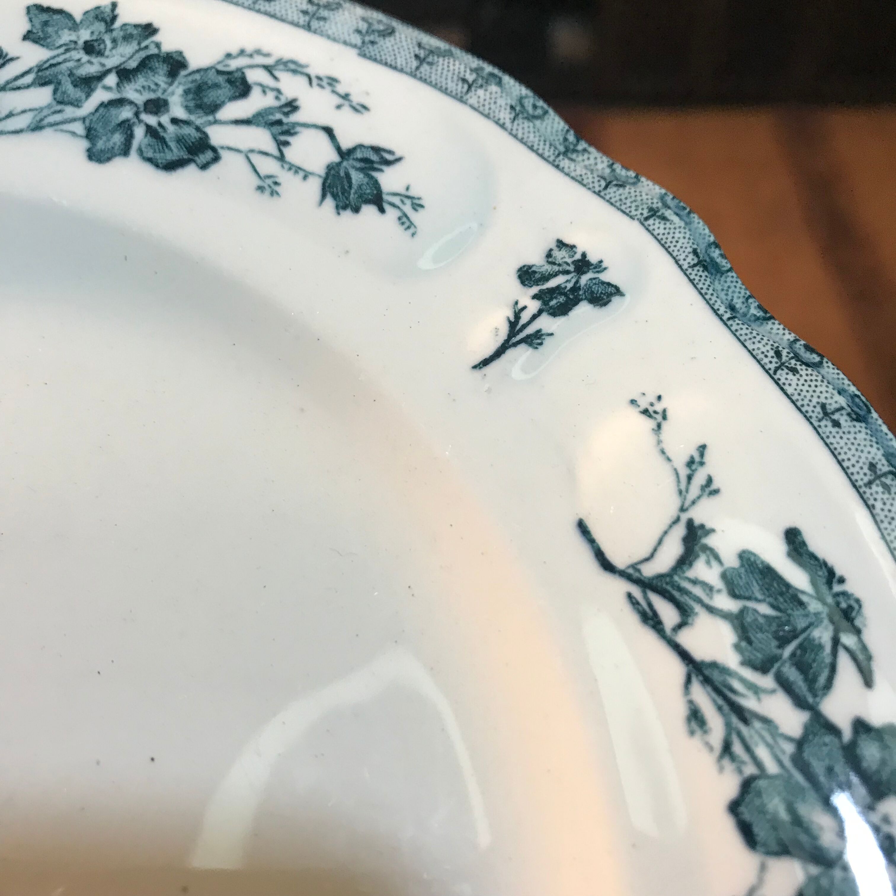 6 flat plates vintage iron earth HB rambouillet model