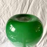 Vintage green blown glass soliflore vase - 51 cm
