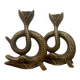 Pair of bronze candlesticks from the late 1950s