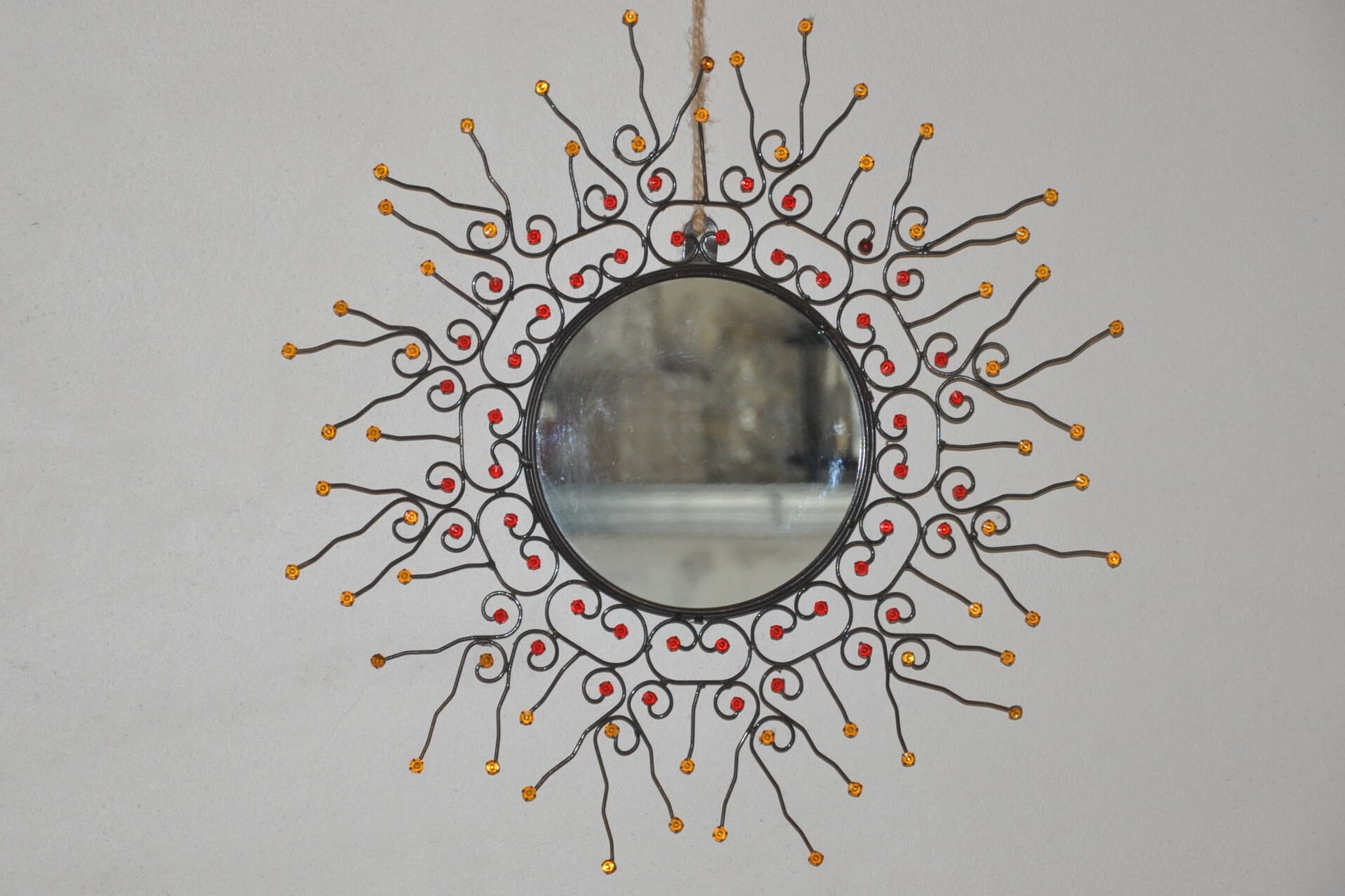 Vintage sun mirror wire